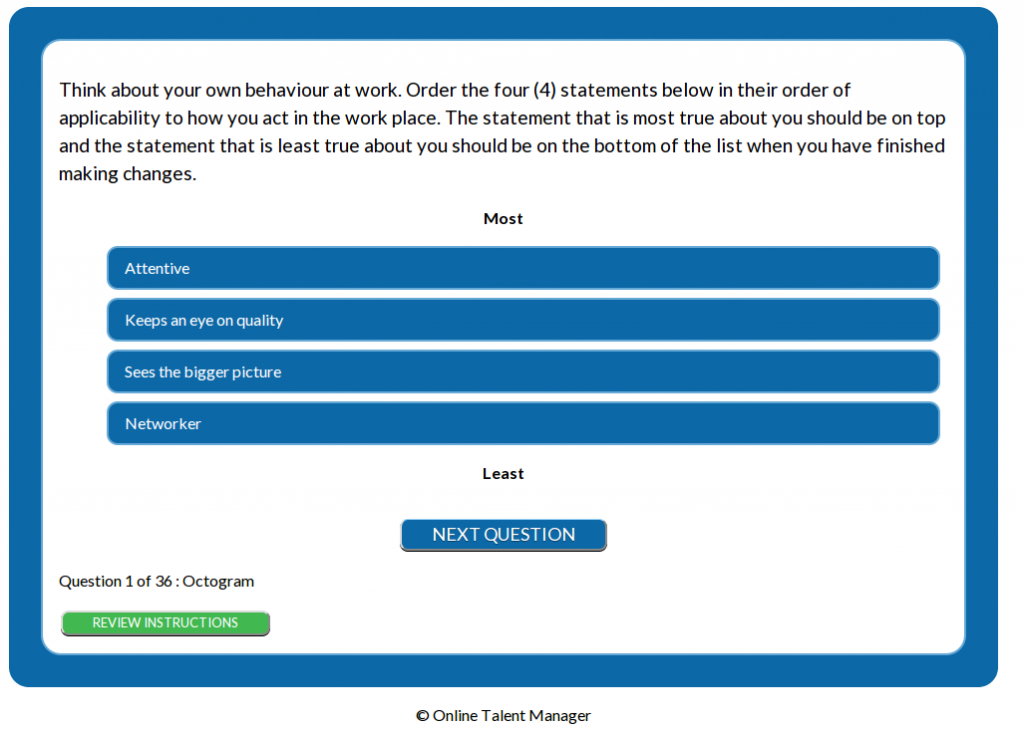 example question from octogram en